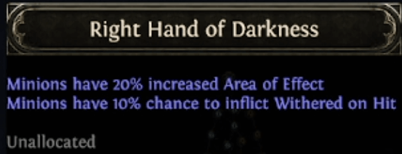 poe 2 right hand of darkness